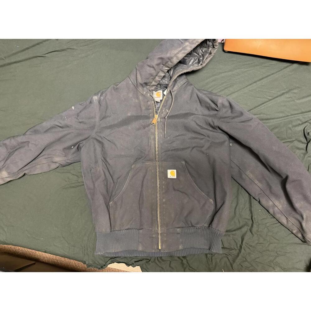 Black Medium Carhart jacket with hood